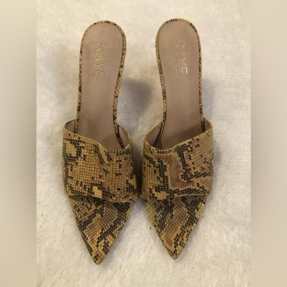RAYA snake print shoes